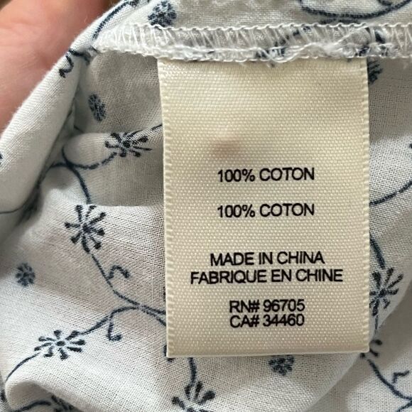 Rebecca Taylor La Vie Floral Smocked Prairie Style Blouse L - Picture 6 of 6